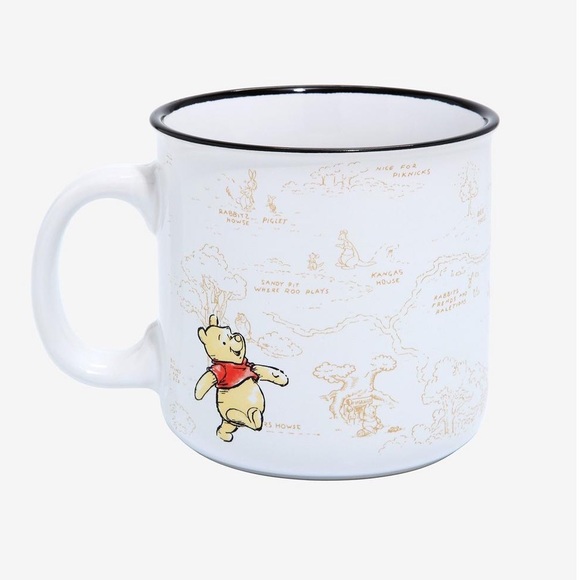 Disney Other - NEW Disney Winnie The Pooh "100 Acre Wood" Map Ceramic Mug; 20 oz Coffee Cup